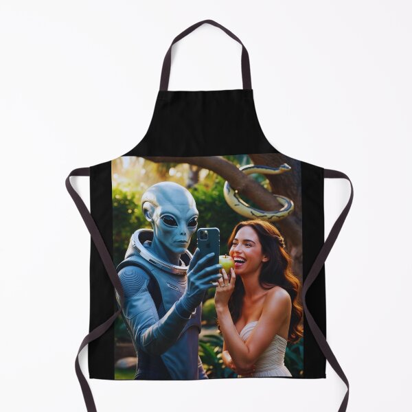Item preview, Alien Selfie with Eve and the apple designed and sold by StaggDevon.