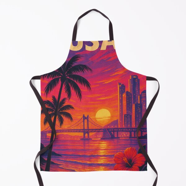 Item preview, Busan South Korea Gwangalli Beach and Gwangan Bridge Sunset Skyline View designed and sold by Aryabek.