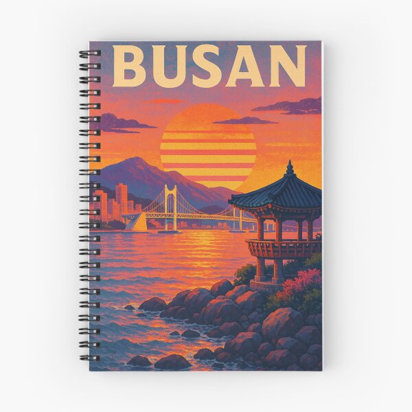 Item preview, Busan South Korea Coastal Pavilion and Gwangan Bridge Sunset Cityscape designed and sold by Aryabek.
