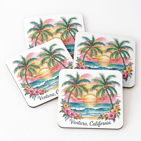 Item preview, Ventura California Beach Watercolor designed and sold by MadCatPrints.