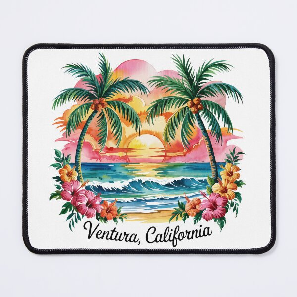 Item preview, Ventura California Beach Watercolor designed and sold by MadCatPrints.