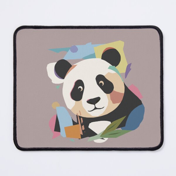 Item preview, Happy panda in modern collage look designed and sold by Kisho.