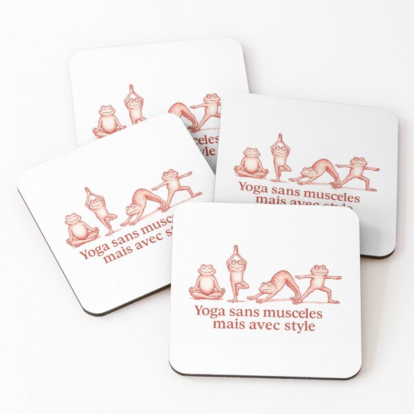 Item preview, Funny Frog Yoga Poses Illustration designed and sold by ATOTI.