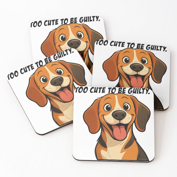 Item preview, Too Cute To Be Guilty – Funny Beagle Cartoon Cartoon designed and sold by TMPender.