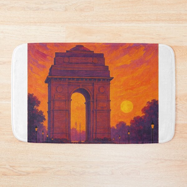 Item preview, New Delhi India Gate Monument at Sunset Capital Landmark of India designed and sold by Aryabek.