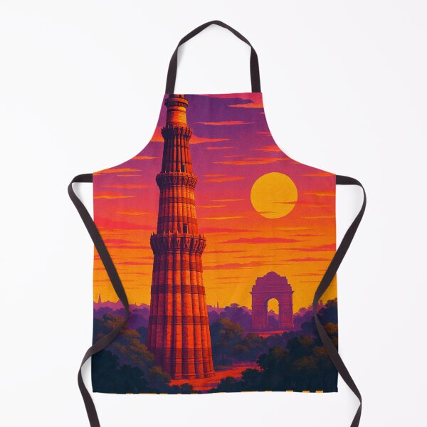 Item preview, New Delhi Qutub Minar Monument at Sunset Capital Landmark of India designed and sold by Aryabek.