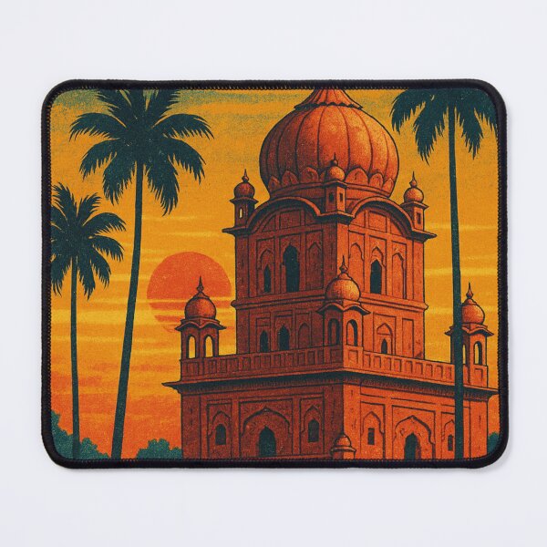 Item preview, Karnal Haryana Historic Mughal Monument at Sunset North India Architecture designed and sold by Aryabek.
