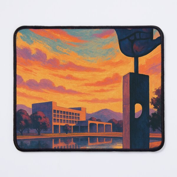 Item preview, Chandigarh Punjab Le Corbusier Landmark Sunset Reflection Urban India View designed and sold by Aryabek.