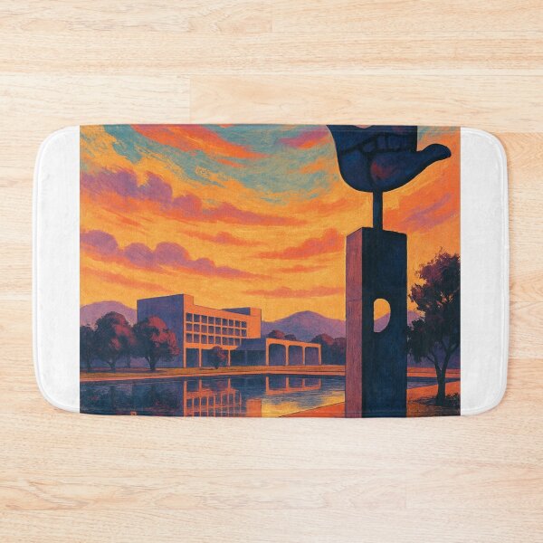 Item preview, Chandigarh Punjab Le Corbusier Landmark Sunset Reflection Urban India View designed and sold by Aryabek.