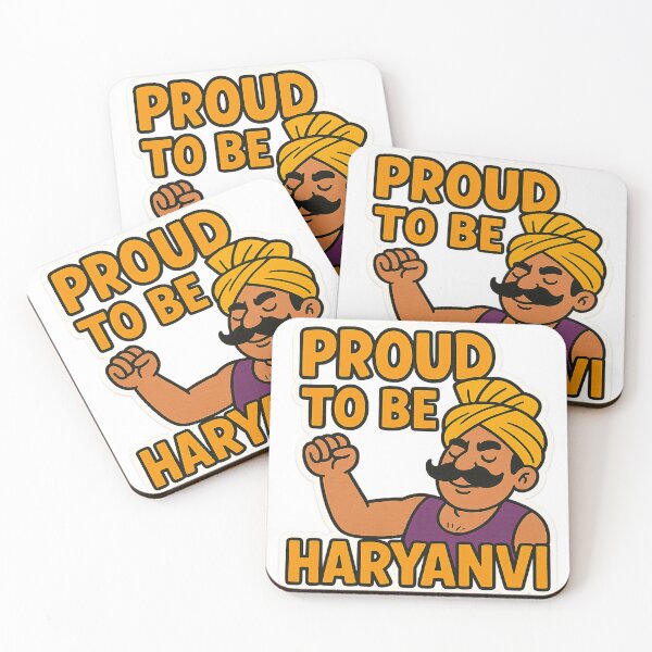 Item preview, Proud to Be Haryanvi Cartoon Character with Turban and Mustache Haryana India designed and sold by Aryabek.