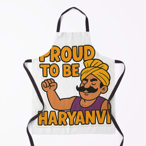 Item preview, Proud to Be Haryanvi Cartoon Character with Turban and Mustache Haryana India designed and sold by Aryabek.