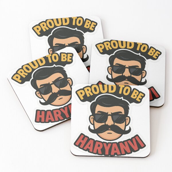 Item preview, Proud to Be Haryanvi Man with Sunglasses and Mustache Regional Identity India designed and sold by Aryabek.