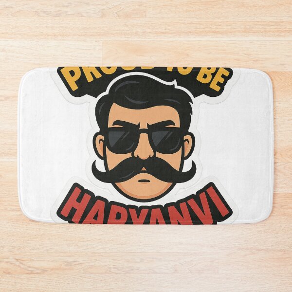 Item preview, Proud to Be Haryanvi Man with Sunglasses and Mustache Regional Identity India designed and sold by Aryabek.