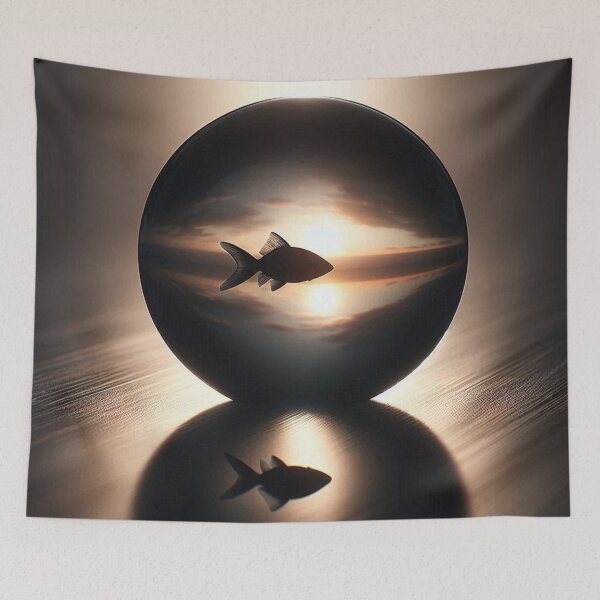 Item preview, Reflective ball with fish designed and sold by Sigtrix.