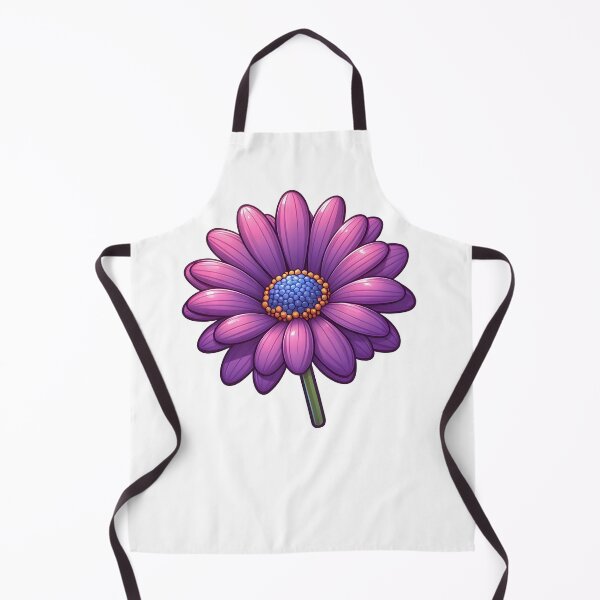 Item preview, Single Purple Daisy with stem illustration designed and sold by EmeraldeaArt.