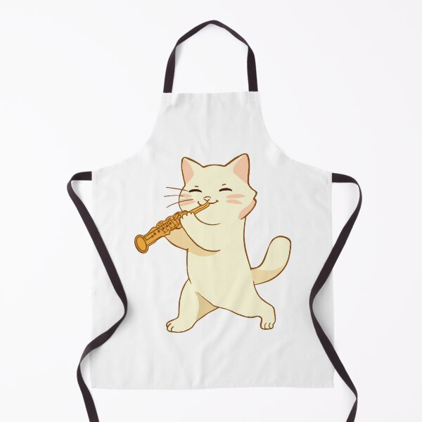 Item preview, Funny Cute Cat Playing Oboe Oboist Music Player designed and sold by GR-ART.