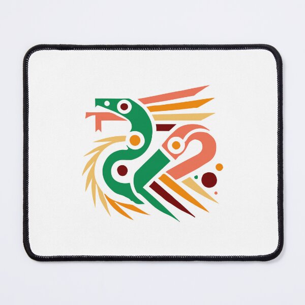 Item preview, Winged Serpent Abstract - Colorful Mythical Creature Art designed and sold by Artticadesigns.