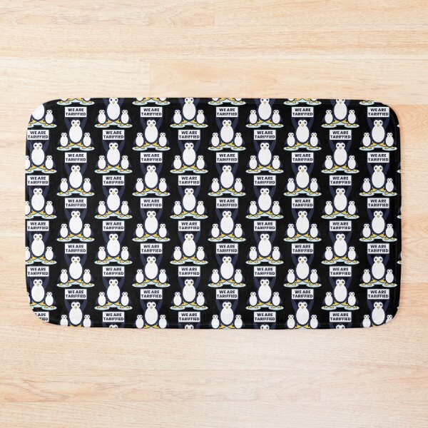 Item preview, We Are Tariffied - Cute Penguins Protest Sign Funny Cartoon designed and sold by Sunserize Designs.