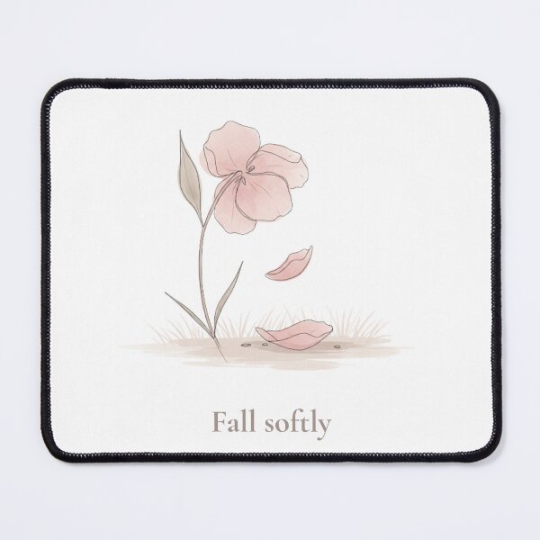 Item preview, Fall Softly – Minimalist Falling Flower Petal Botanical Illustration designed and sold by KindByNature.