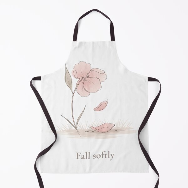 Item preview, Fall Softly – Minimalist Falling Flower Petal Botanical Illustration designed and sold by KindByNature.