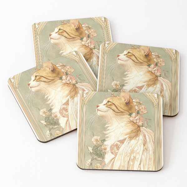 Item preview, cat Art Nouveau Ragdoll_03 designed and sold by TailTalesJP.