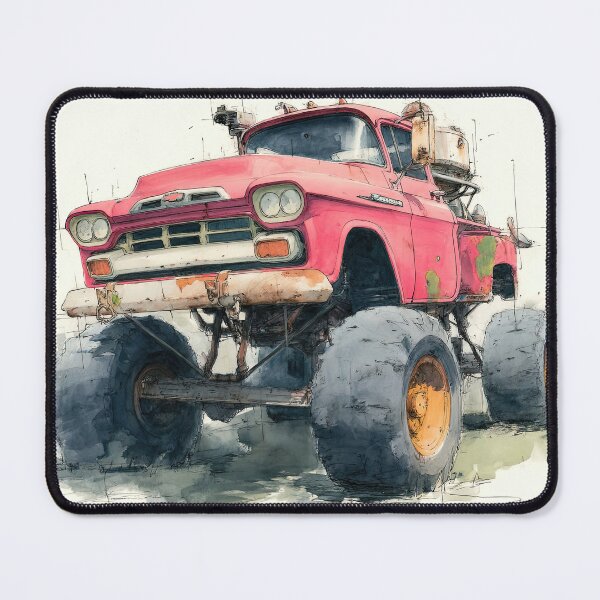 Item preview, Mighty Monster Trucks In Dynamic Expressive Illustrations designed and sold by Piotrek0001.