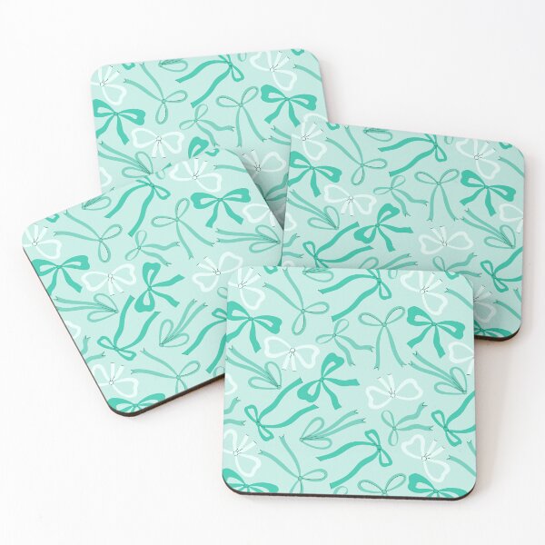 Item preview, bows on a light blue background designed and sold by burbura.