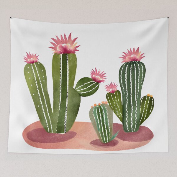 Item preview, Blooming Cactus Illustration designed and sold by Gioia-JJ.
