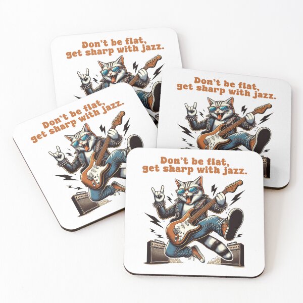 Item preview, Don't Be Flat Get Sharp Jazz Music Pun | Funny Jazz Lover Gift | Musician | Creative Jazz Quote designed and sold by GraphiQTees.