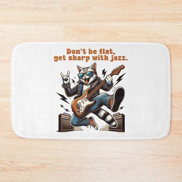 Item preview, Don't Be Flat Get Sharp Jazz Music Pun | Funny Jazz Lover Gift | Musician | Creative Jazz Quote designed and sold by GraphiQTees.