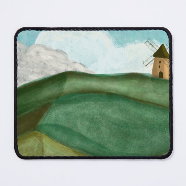 Item preview, Countryside landscape with windmill and sheep designed and sold by atelierthipic.