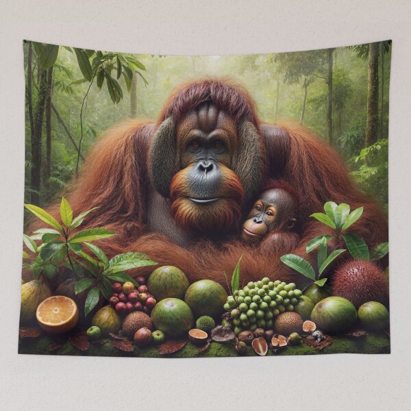 Item preview, Orangutans Who Love Fruits designed and sold by M-Y-A-R-T-.