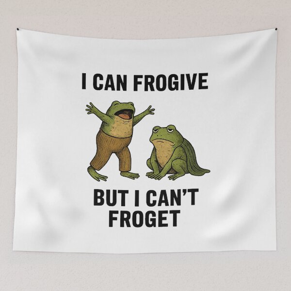 Item preview, I Can Frogive But I Can't Froget – Funny Frog Pun  designed and sold by The Junto Shop.