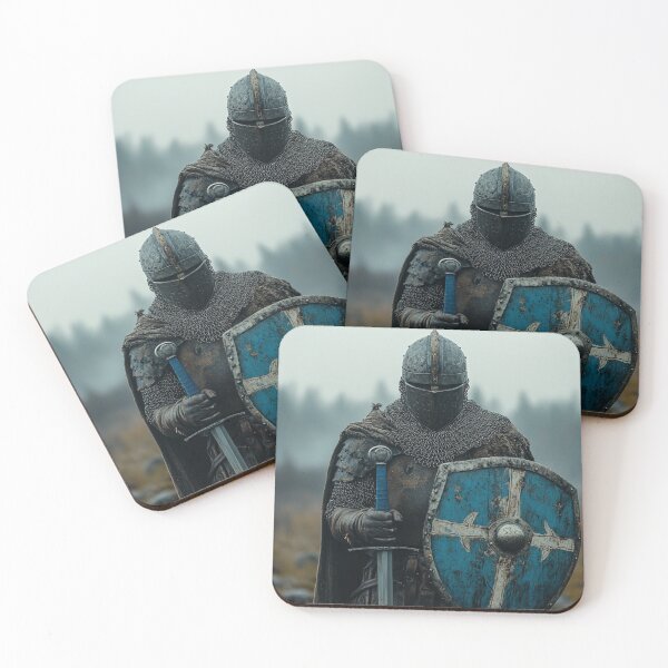 Item preview, Knight with sword and blue shield designed and sold by ArtNames.