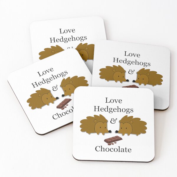 Item preview, Love Hedgehogs and Chocolate designed and sold by MFellArt Creations.