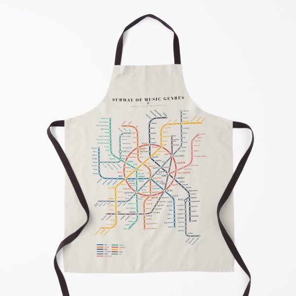 Item preview, Subway of Music Genres designed and sold by Craphe.