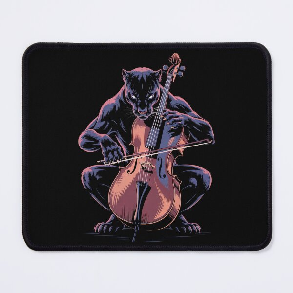 Item preview, Cello Panther – Fierce Black Panther Playing the Cello designed and sold by Sepinik.