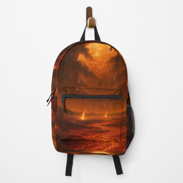Item preview, Apocalyptic Meteor Shower Over Lava Planet designed and sold by Resonance Frequency.
