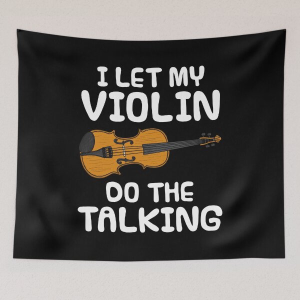 Item preview, I Let My Violin Do The Talking, Violinist Introvert Funny designed and sold by doodlerob.