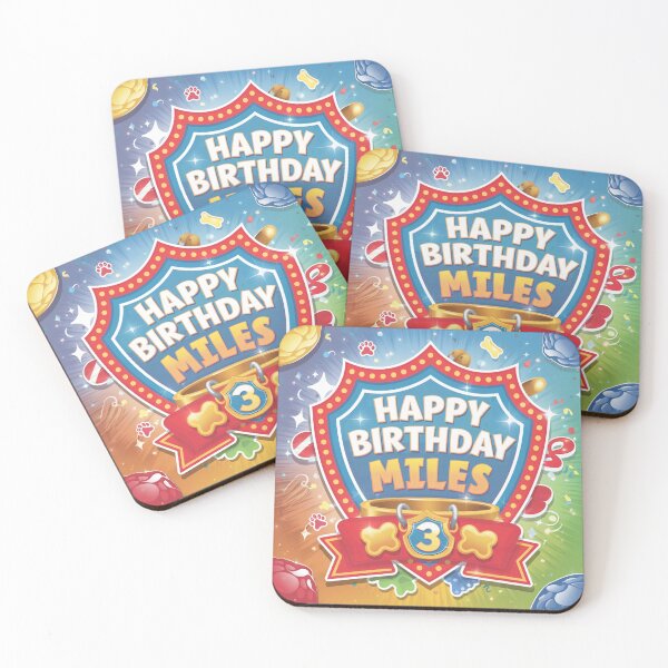 Item preview, Miles’s 3rd Birthday designed and sold by whatifsticks.