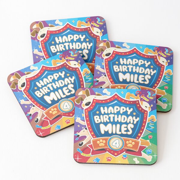 Item preview, Miles’s 4th Birthday designed and sold by whatifsticks.