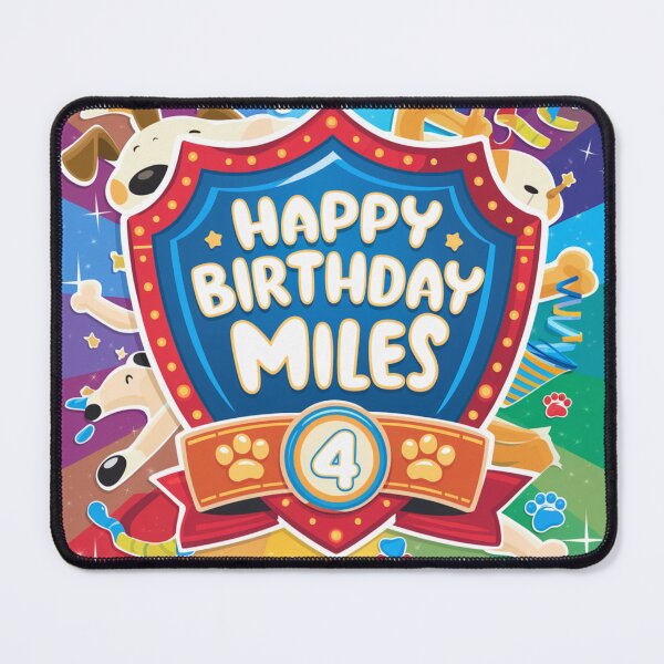 Item preview, Miles’s 4th Birthday designed and sold by whatifsticks.