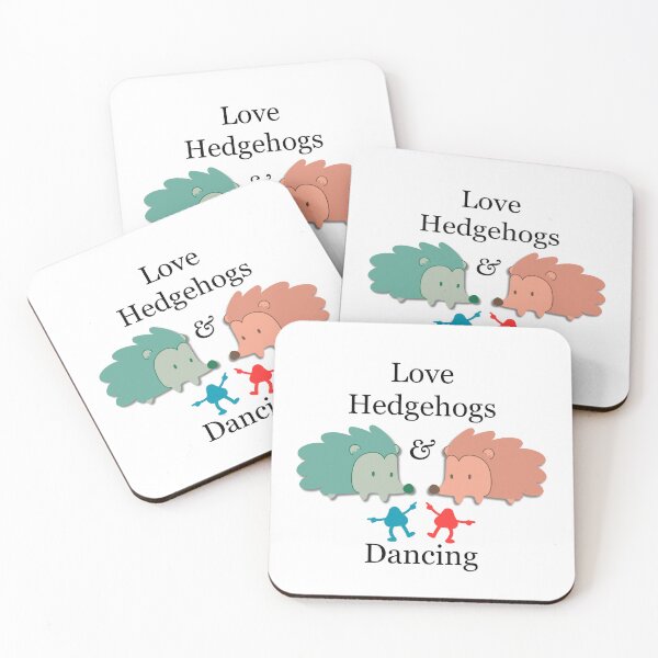 Item preview, Love Hedgehogs and Dancing designed and sold by MFellArt Creations.