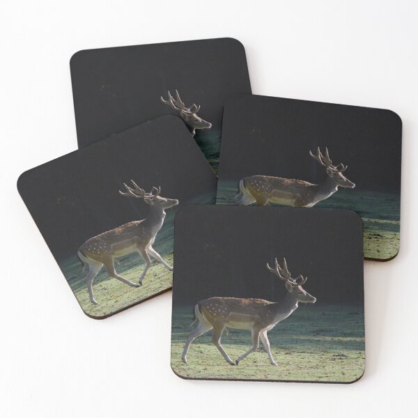 Item preview, Fallow deer in the shady magic of the forest edge designed and sold by Dunadagra.
