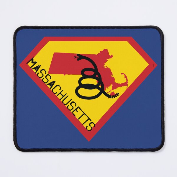 Item preview, MASSACHUSITE BAY STATER SHIELD - Freedom Is The Superpower - Modern Gadsden Snake Flag - Dont Tread On Me SUPERHERO MASSACHUSETTS spellout design designed and sold by pelagio.