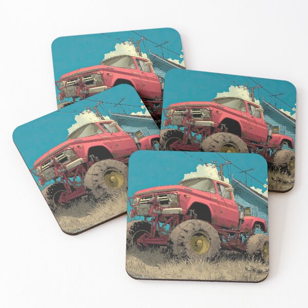 Item preview, Giant Tires Crushing Obstacles in Bold Colors designed and sold by Piotrek0001.