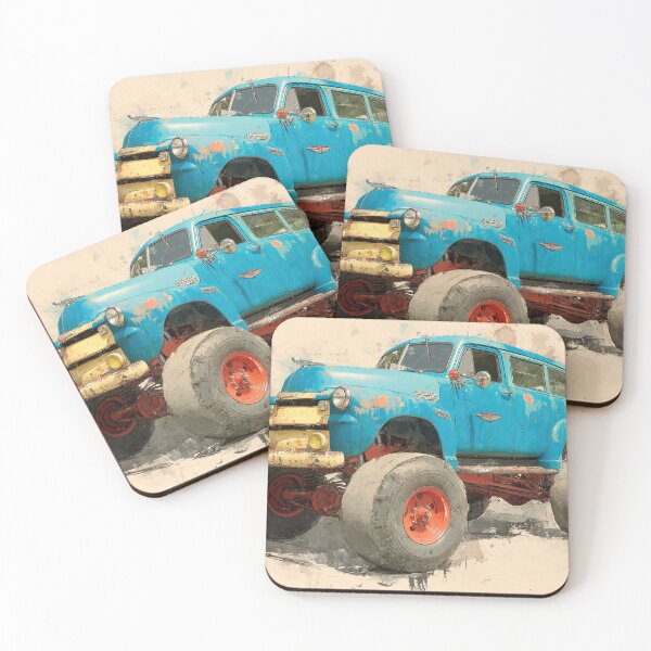 Item preview, Iconic Pickup Monster Trucks in Action designed and sold by Piotrek0001.