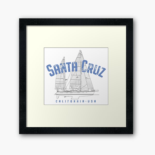 Item preview, Santa Cruz California Sailboat Design designed and sold by Futurebeachbum.