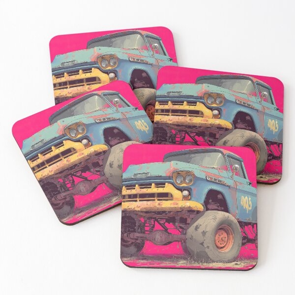Item preview, Postapocalyptic Monster Trucks Charging Through Dust designed and sold by Piotrek0001.