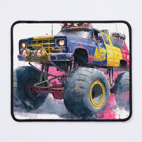 Item preview, Monster Trucks Blazing Trails Through Wilderness designed and sold by Piotrek0001.